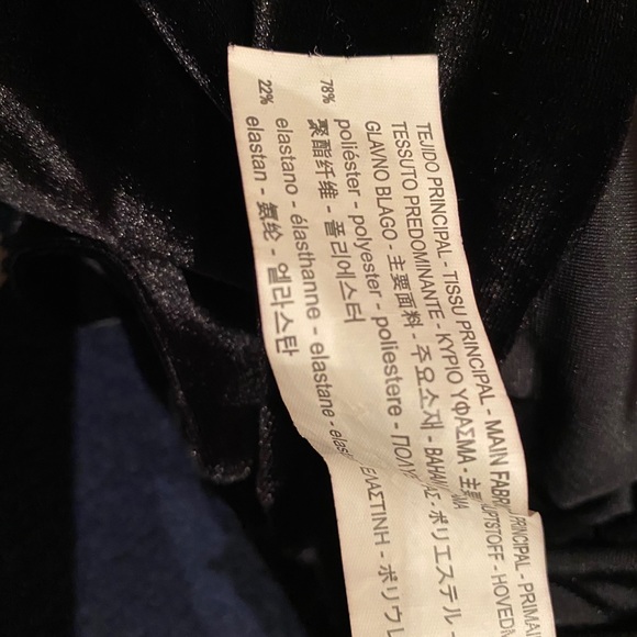 Zara Black Velvet Dress with Lace Back NEW NWT - Picture 8 of 8